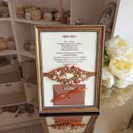 Sveikinimas rėmelyje + vokelis pinigams