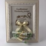 Dekoruotas rėmelis "Jaunavedžiams"