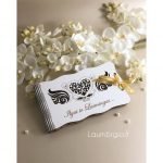 Vokelis pinigams vestuvių proga su gulbėmis