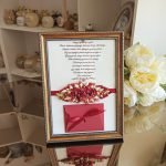 Sveikinimas rėmelyje + vokelis pinigams