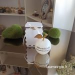 Graviruotas onikso obuoliukas 7 cm