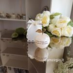 Graviruotas onikso obuoliukas krikšto tėveliams 9 cm