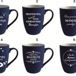 Graviruotas puodelis mamytei