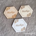 Vardinė stalo kortelė-magnetukas