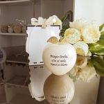 Graviruotas onikso obuoliukas Tėveliams 10 cm