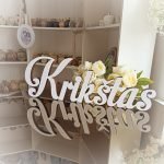 Pastatomas užrašas "Krikštas"