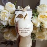 Graviruotas onikso obuoliukas Liudininkams 11 cm