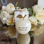 Graviruotas onikso obuoliukas Seneliams 11 cm