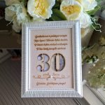 Rėmelis pinigams "30-ojo jubiliejaus proga"