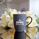 Graviruotas puodelis bosui