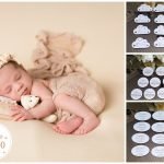 Mėnesių kortelių rinkinukas kūdikio fotosesijai