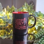 Graviruotas puodelis su palinkėjimais