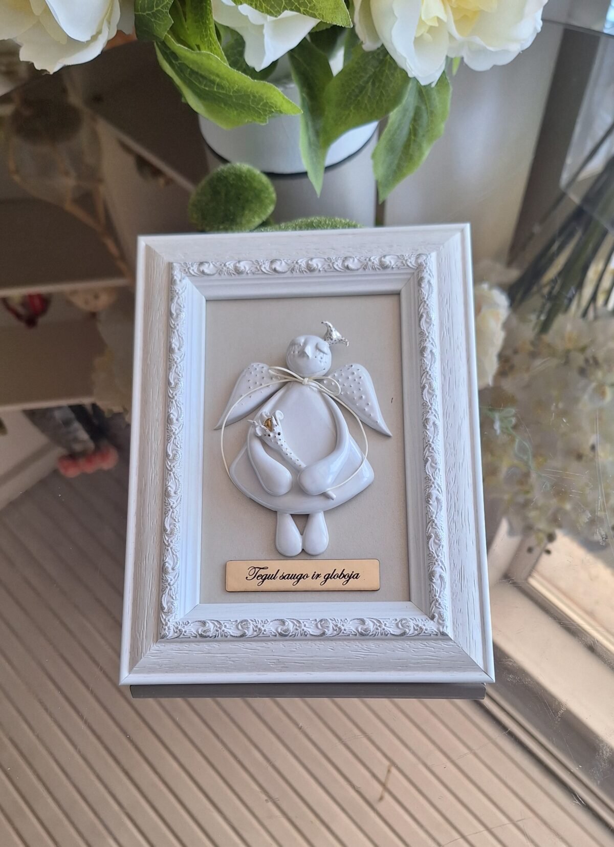 Keraminis paveikslas "Angelas sargas" - Image 1