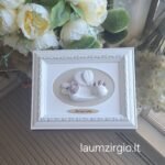 Keraminis angelas rėmelyje „Angelas sargas”