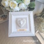 Keraminė širdelė rėmelyje