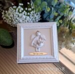 Keraminis angelas rėmelyje „Angelas sargas”