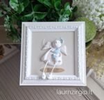 Keraminis angelas rėmelyje „Angelas sargas”
