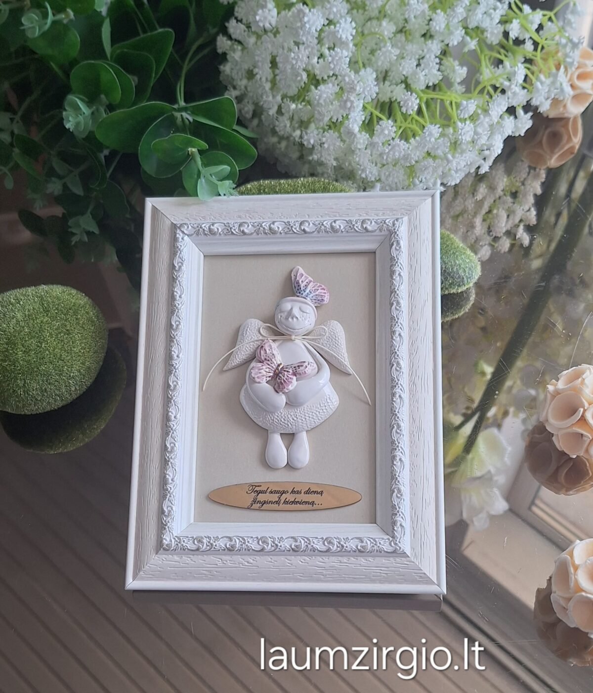Keraminis angelas rėmelyje - Image 1