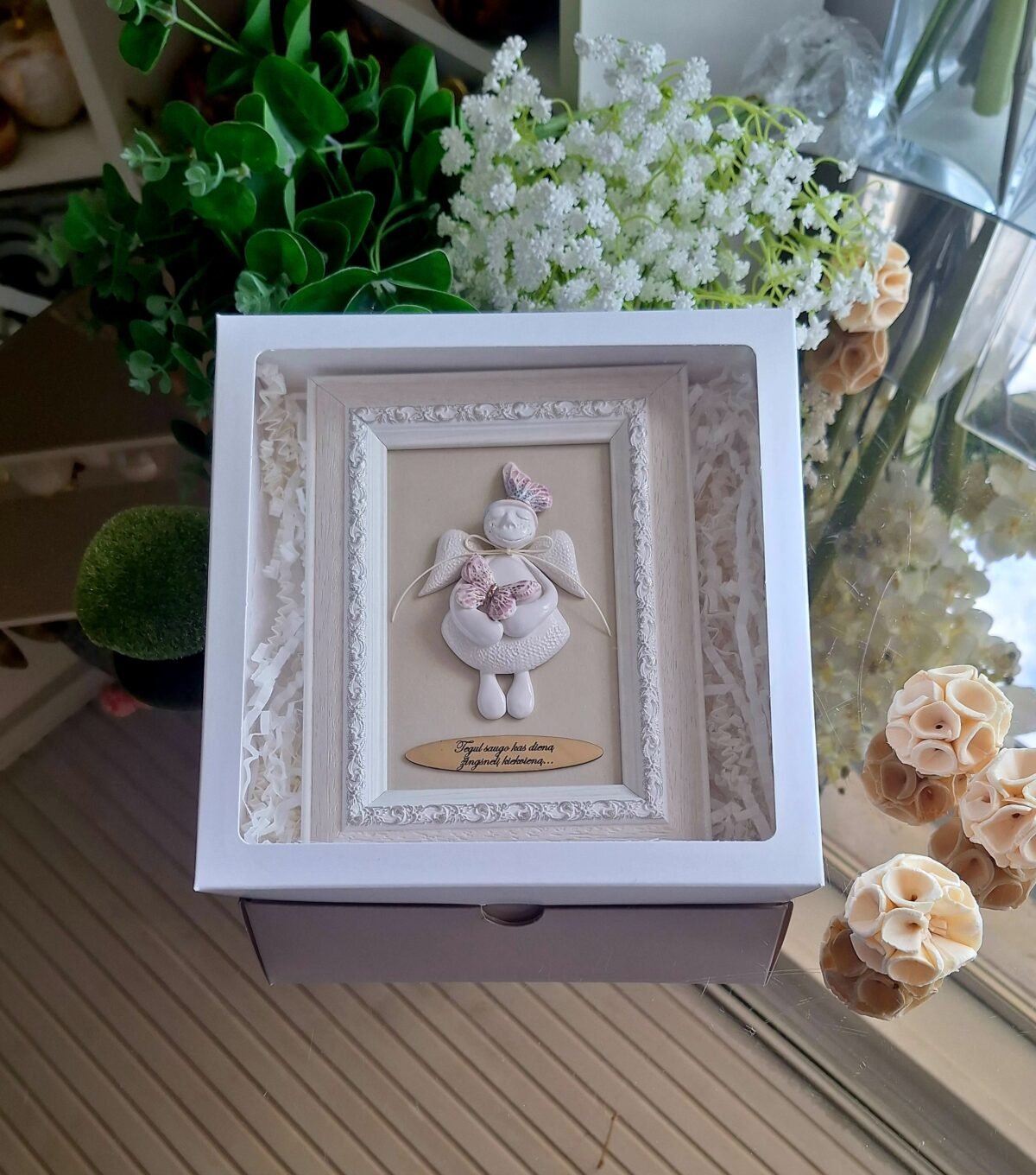 Keraminis angelas rėmelyje - Image 2