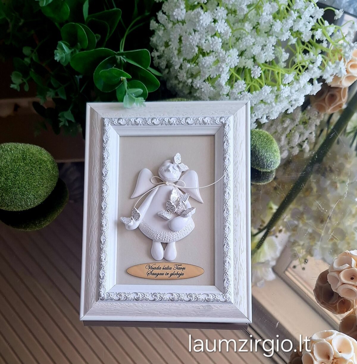 Keraminis angelas rėmelyje - Image 1