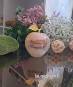 Graviruotas onikso obuolys 9cm Mylimai Mokytojai