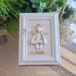 Keraminis angelas rėmelyje „Angelas sargas”