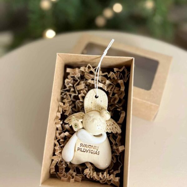 Keraminis angelas dėžutėje "Svajonių pildytojas"