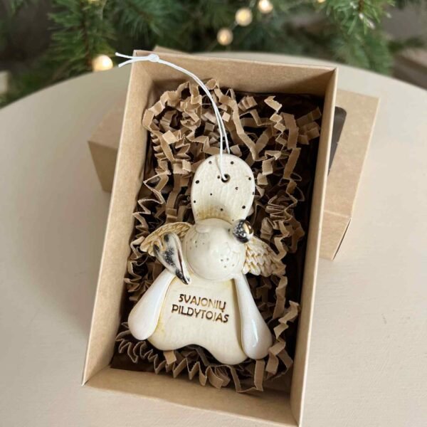 Keraminis angelas dėžutėje "Svajonių pildytojas"