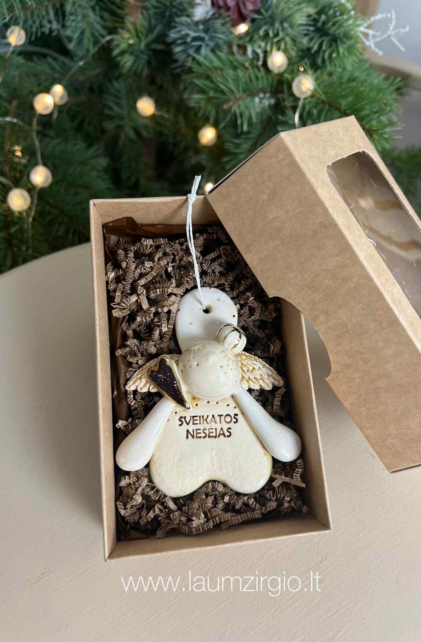 ce5a4be2-6b3d-40bb-8c16-bf7a4d80b8f7 Keraminis angelas dėžutėje "Sveikatos nešėjas" - Image 1