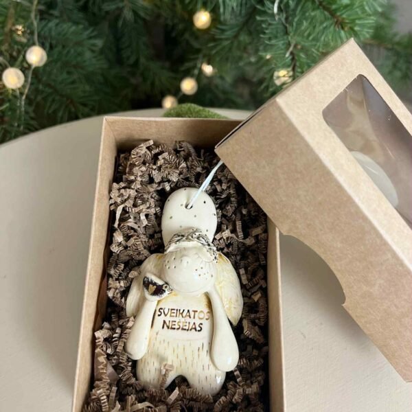 Keraminis angelas dėžutėje "Sveikatos nešėjas"