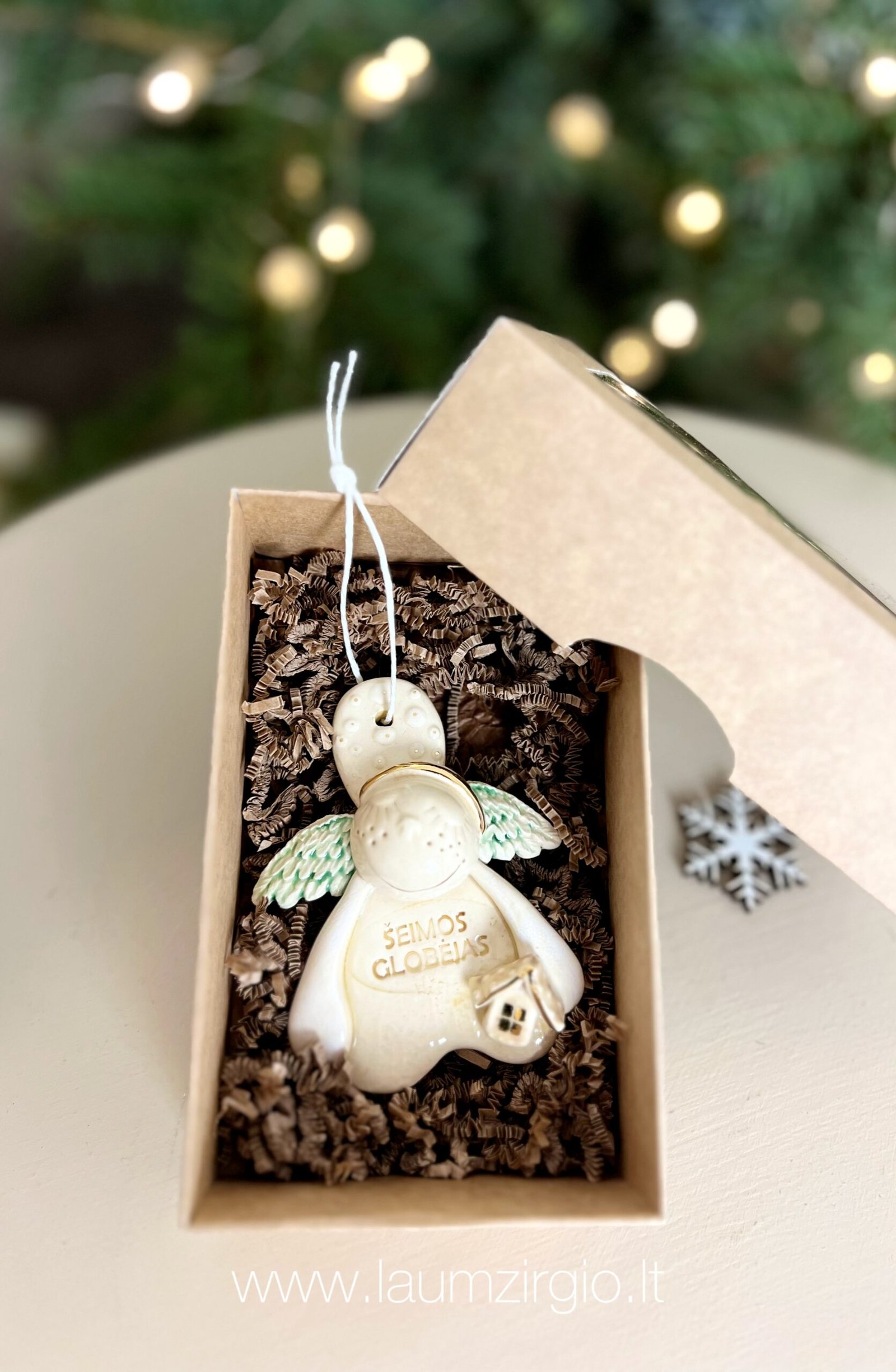 photo-output Keraminis angelas dėžutėje "Šeimos globėjas" - Image 1