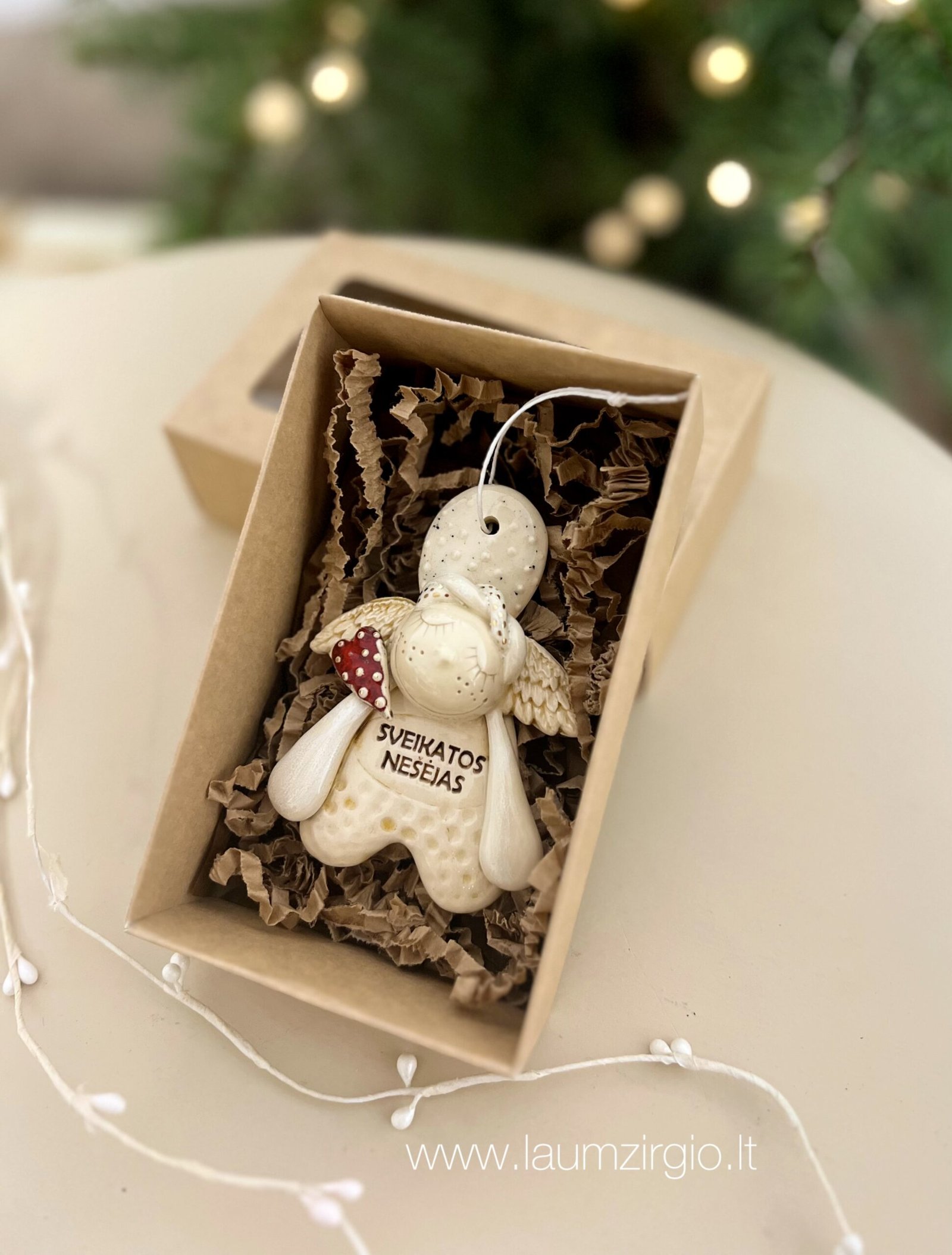 photo-output Keraminis angelas dėžutėje "Sveikatos nešėjas" - Image 1