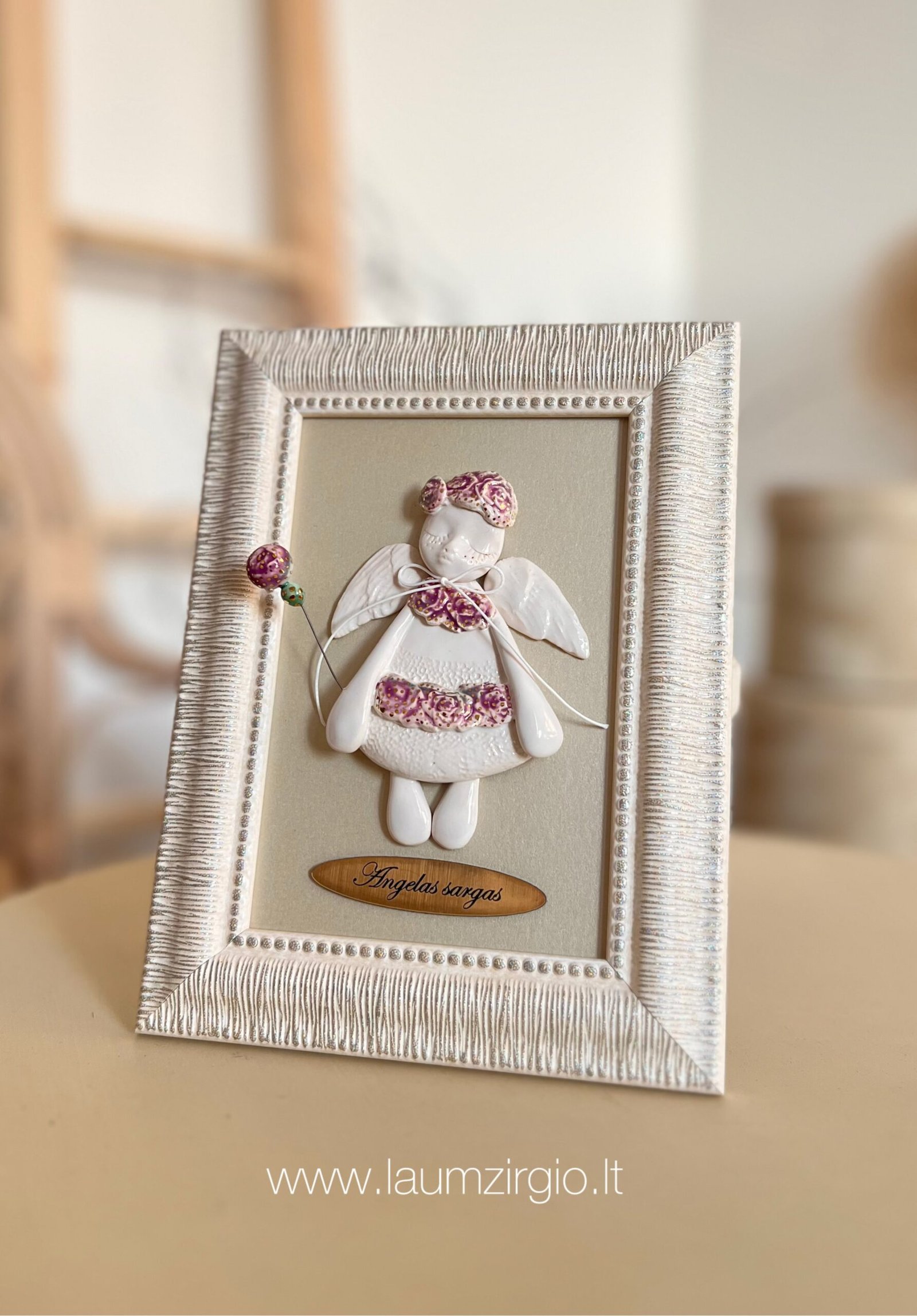 photo-output Keraminis angelas rėmelyje - Image 1