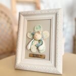 Keraminis angelas rėmelyje "Angelas sargas"