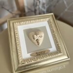 Keraminis paveikslas "Širdis su angeliuku"