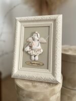 Keraminis angelas rėmelyje "Angelas saugotojas"