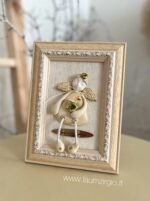 Keraminis angelas rėmelyje „Angelas sargas”