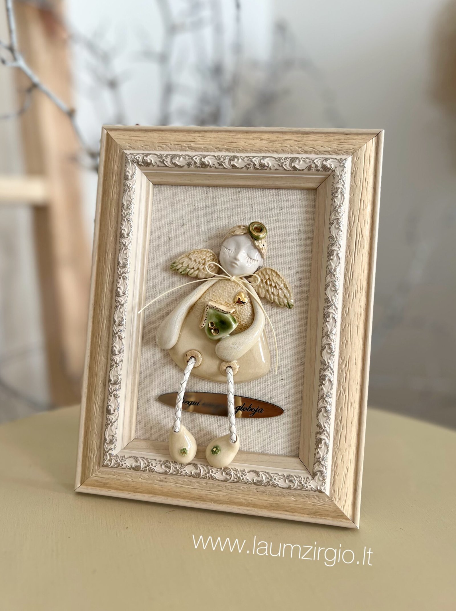 photo-output Keraminis angelas rėmelyje „Angelas sargas” - Image 1