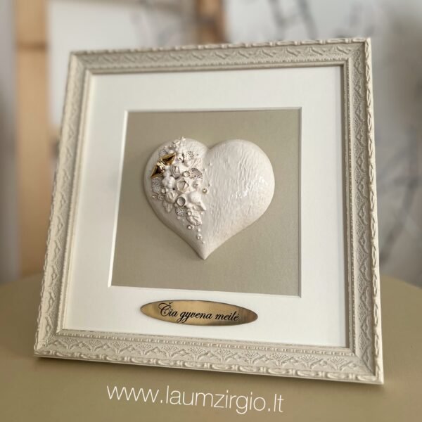 Keraminis paveikslas "Širdis"