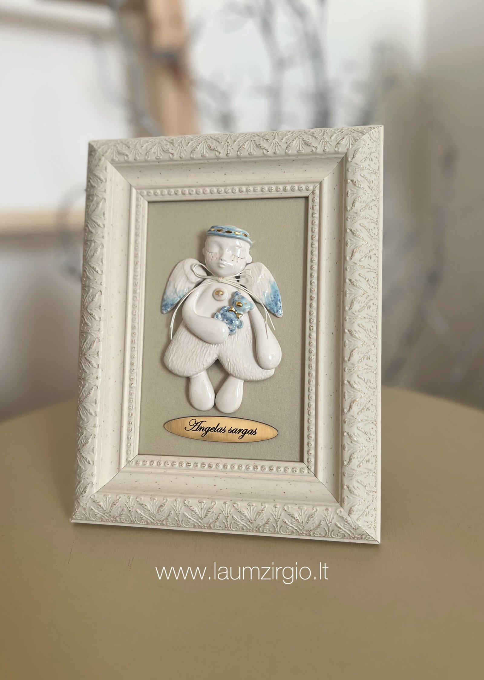 photo-output Keraminis angelas rėmelyje - Image 1