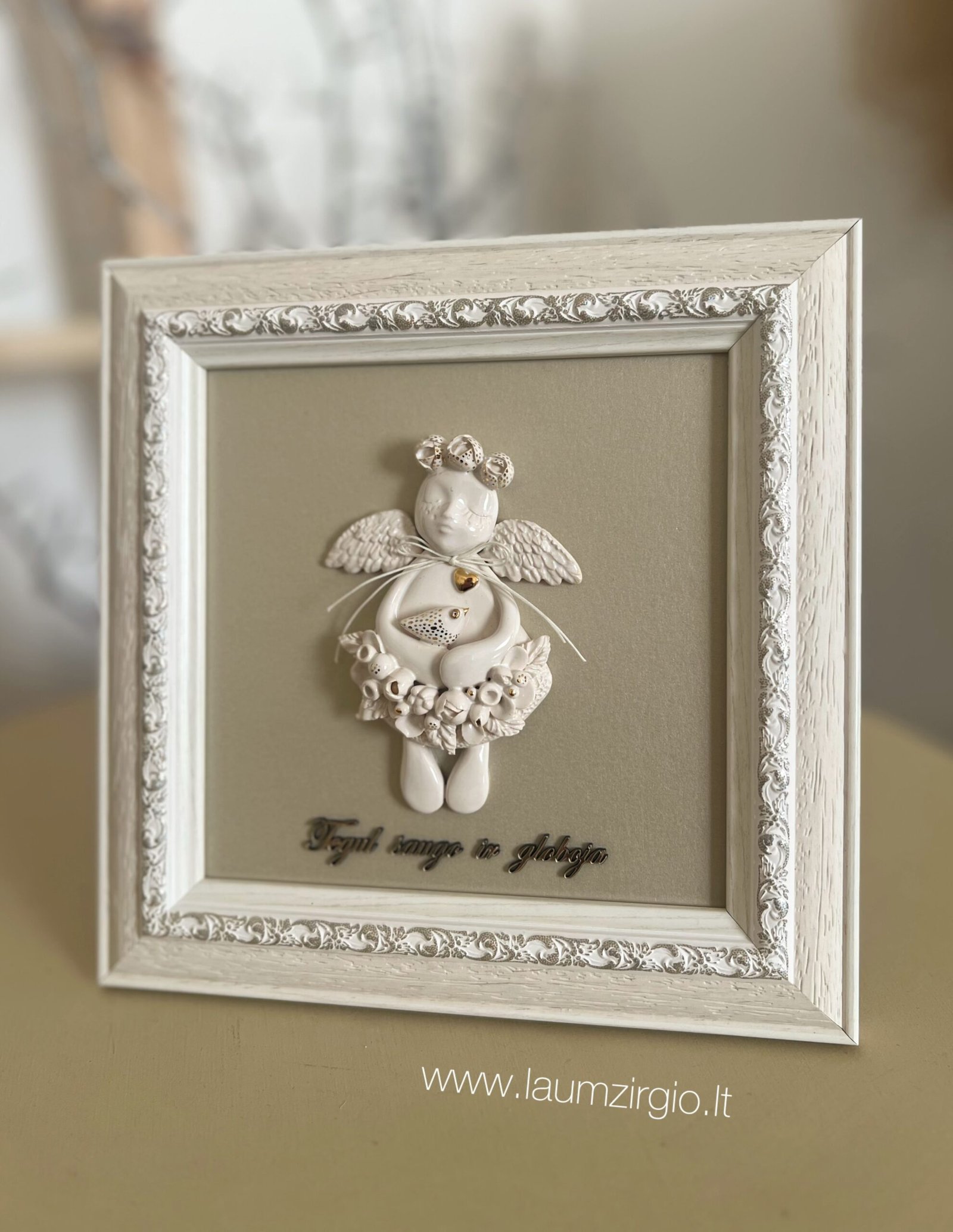 photo-output Keraminis angelas rėmelyje „Angelas sargas” - Image 1