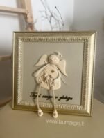 Keraminis angelas rėmelyje „Angelas sargas"