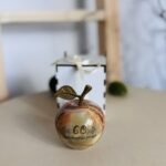 Graviruotas onikso obuolys 7 cm 60-ojo Jubiliejaus proga