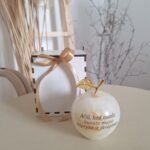 Graviruotas onikso obuolys 9cm