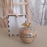 Graviruotas onikso obuolys “Ačiū už nuoširdų darbą”7 cm