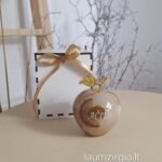 Graviruotas onikso obuolys 9cm “Ačiū”