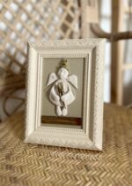 Keraminis angelas rėmelyje Angelas sargas