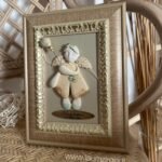 Keraminis angelas rėmelyje „Angelas sargas”