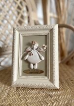 Keraminis angelas rėmelyje „Angelas sargas”