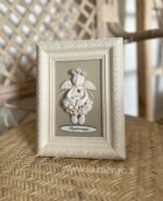 Keraminis angelas rėmelyje „Angelas sargas”